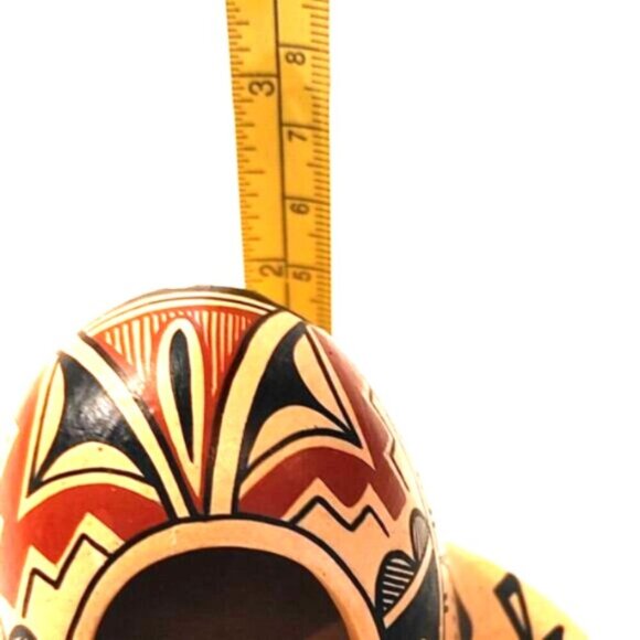 Vintage Native American Pottery Horno (oven) Hand Painted - Picture 8 of 8